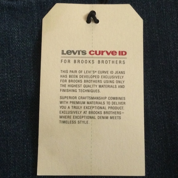 Levi’s for Brooks Brothers Demi Curve Classic Straight Leg Denim Jeans SZ 10M 30 - Picture 15 of 15